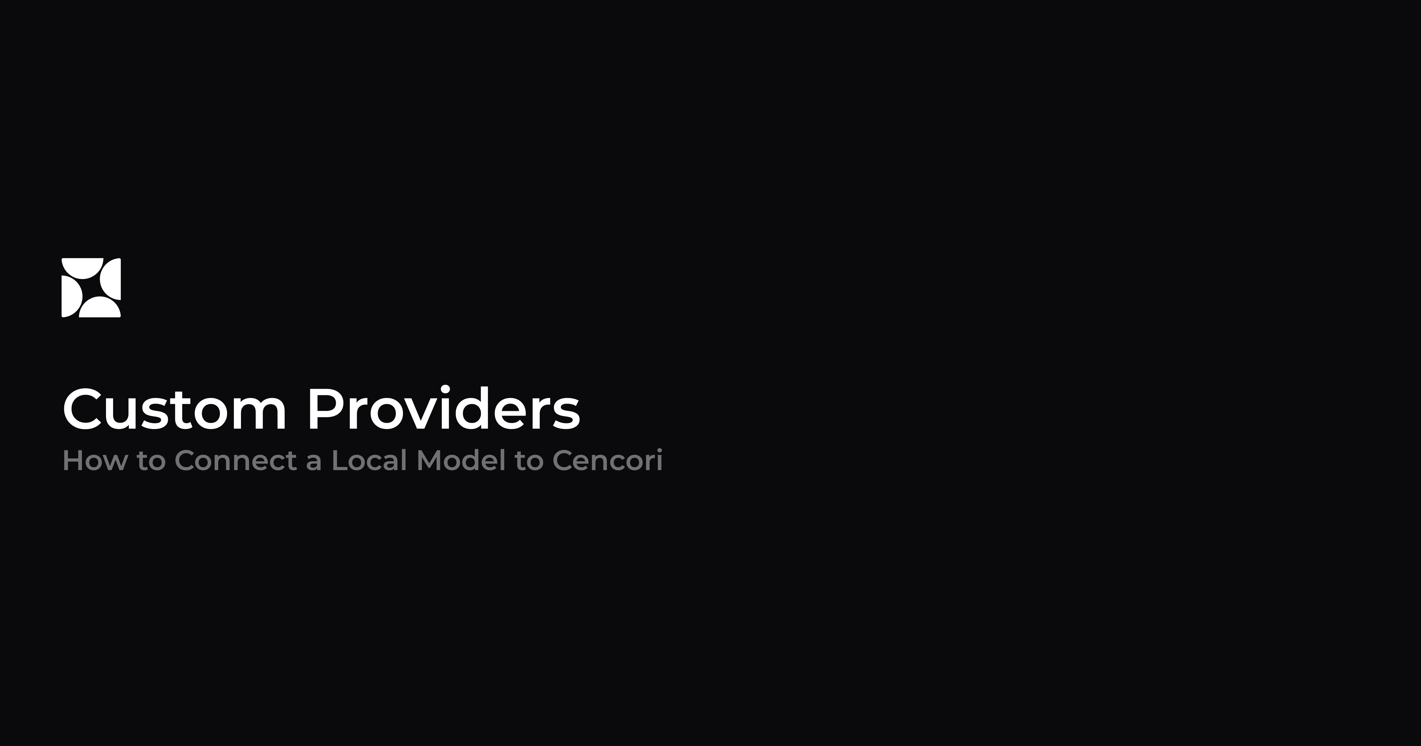 How to Connect a Local LLaMA Model to Cencori